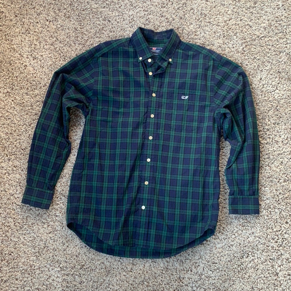Vineyard Vines Watch plaid Button down shirt